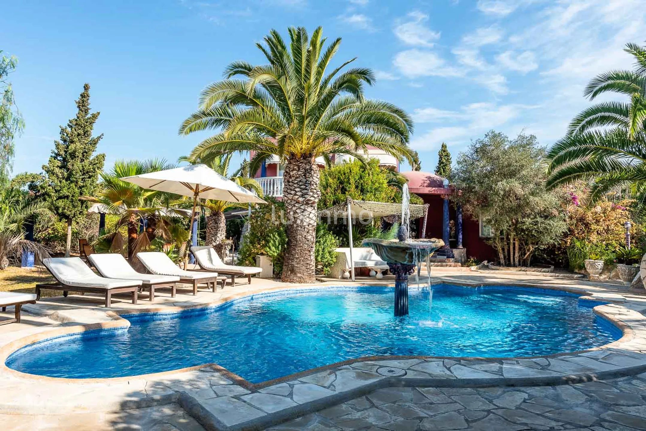 Villa Aladin: Authentic Arab-inspired Villa with Tropical Garden in Sant Jordi, Ibiza